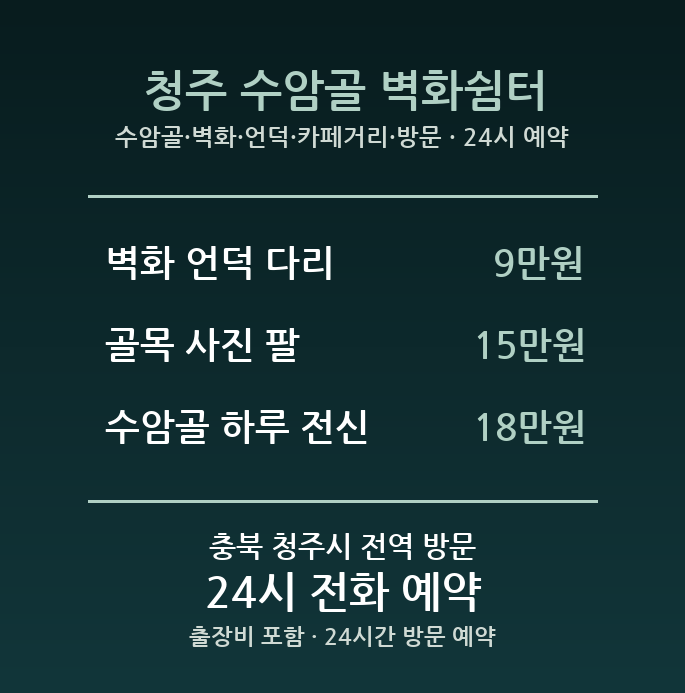 청주 출장마사지 - 수암골 벽화 언덕 카페거리 방문 홈케어