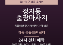정자동 출장마사지 - 몽돌해변 걷기 발바닥… 출장마사지