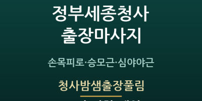 청사밤샘출장풀림
