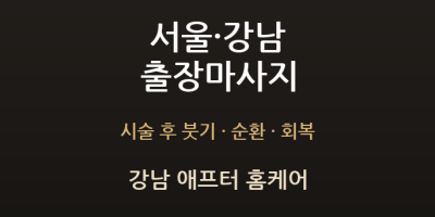 강남 애프터 홈케어