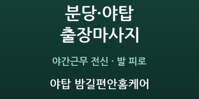 야탑 밤길편안홈케어